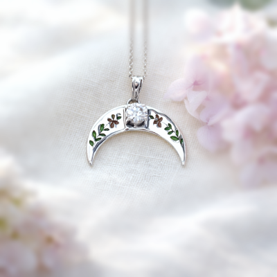 Lunula z Diamentem Laboratoryjnym